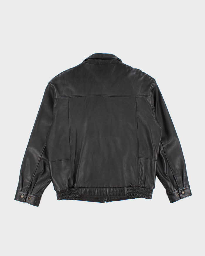 Vintage 2000's Danier Heavyweight Leather Zip Up Jacket - L
