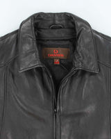 Vintage 2000's Danier Heavyweight Leather Zip Up Jacket - L