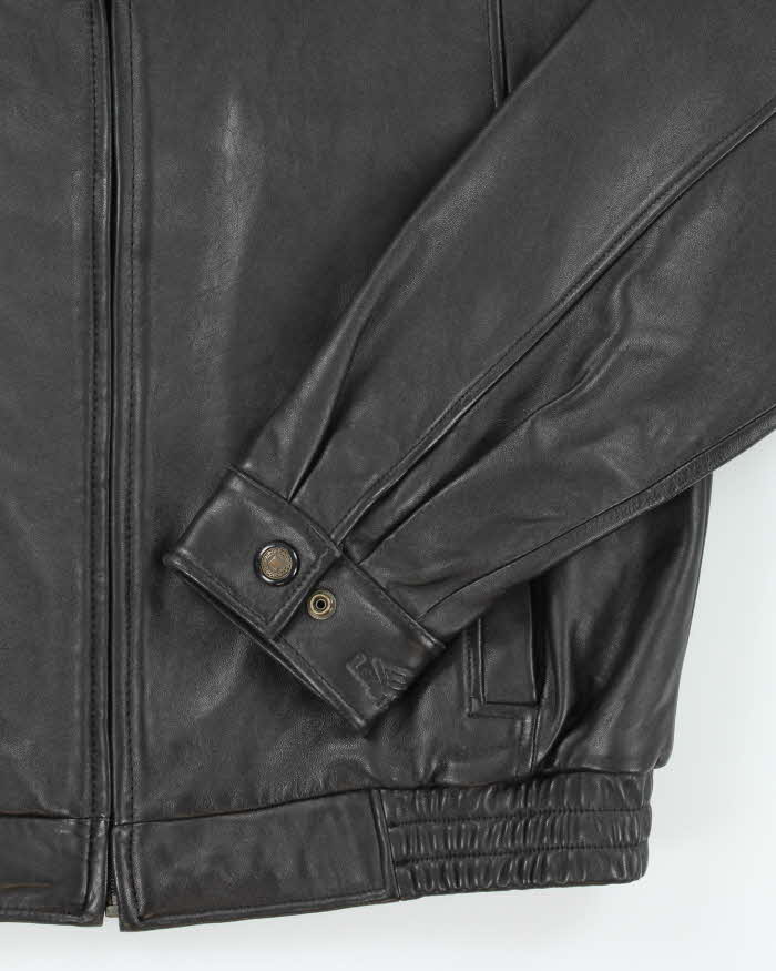 Vintage 2000's Danier Heavyweight Leather Zip Up Jacket - L