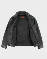 Vintage 2000's Danier Heavyweight Leather Zip Up Jacket - L