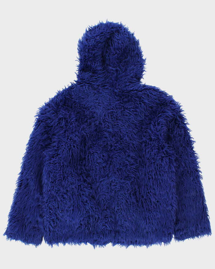 Vintage Y2K Groggy Clothing Furry Hooded Jacket - XL
