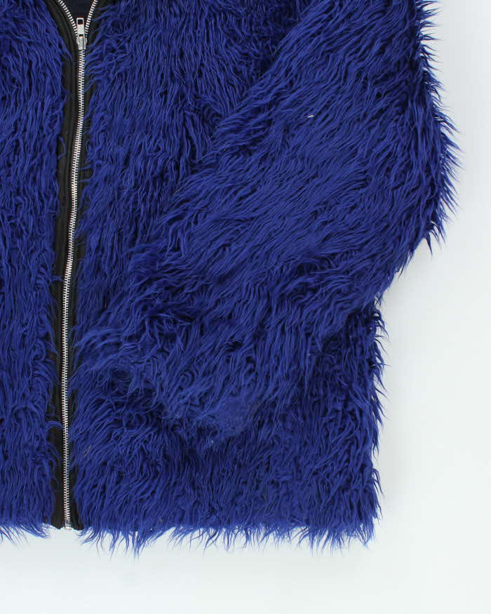 Vintage Y2K Groggy Clothing Furry Hooded Jacket - XL