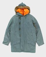 Vintage 90's Triton Insulated Hooded Military Style Parka Jacket - M