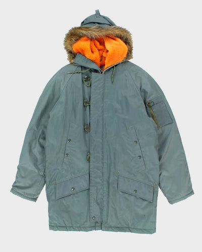 Vintage 90's Triton Insulated Hooded Military Style Parka Jacket - M