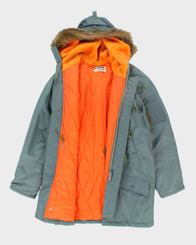 Vintage 90's Triton Insulated Hooded Military Style Parka Jacket - M