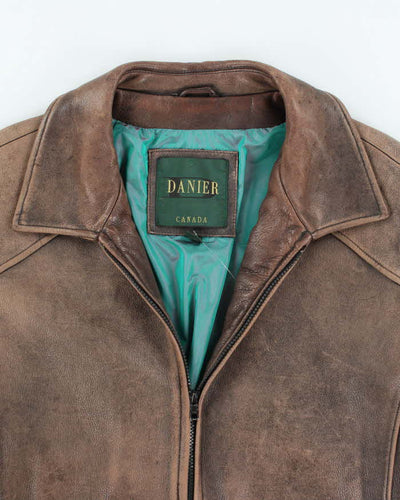 Vintage Danier Brown Leather Jacket - L