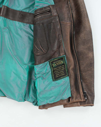 Vintage Danier Brown Leather Jacket - L