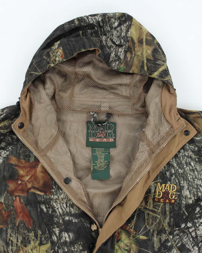 mad dog gear Vintage Mad Dog Gear Real Tree Camouflage Hooded Anorak