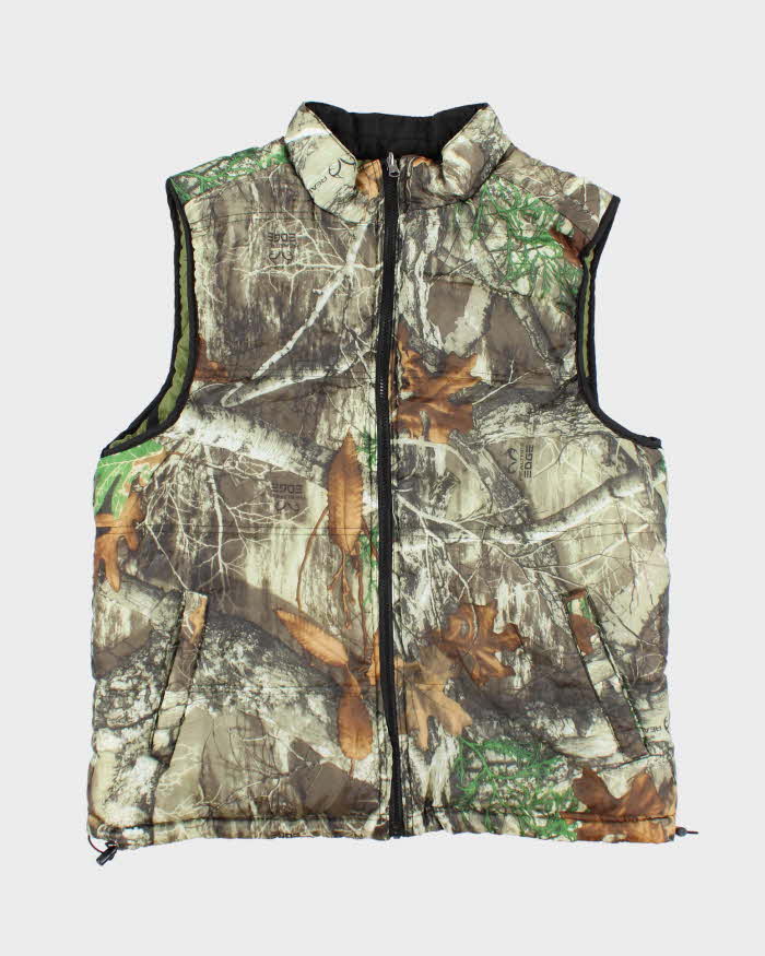 Vintage Y2K Real Tree Camouflage Puffer Jacket - L
