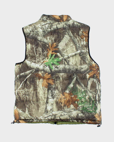 Vintage Y2K Real Tree Camouflage Puffer Jacket - L