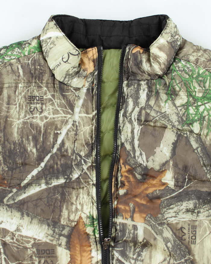 Vintage Y2K Real Tree Camouflage Puffer Jacket - L