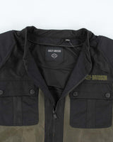 Vintage 2000's Harley Davidson Embroidered Biker Jacket - XXL