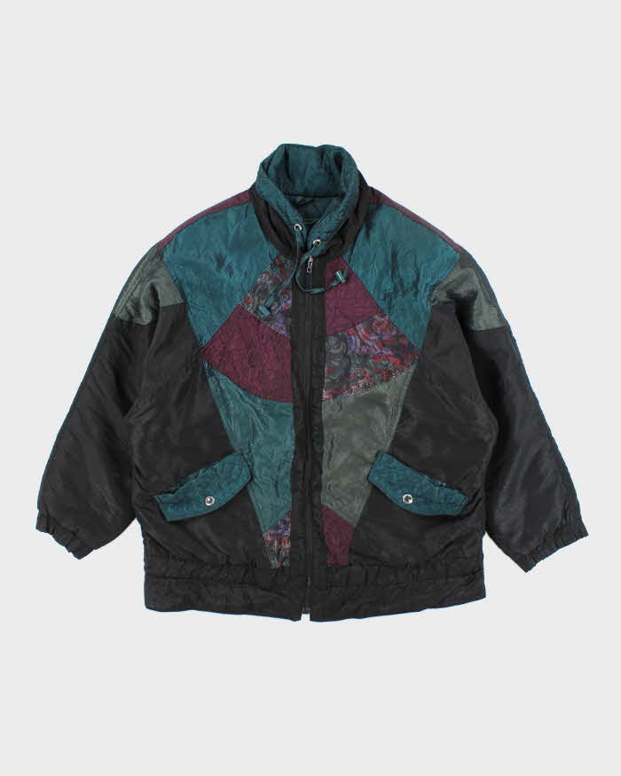 Vintage 80's Multi Patterned Lined Ski Jacket - L