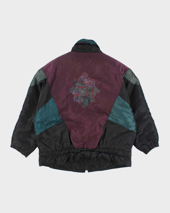 Vintage 80's Multi Patterned Lined Ski Jacket - L