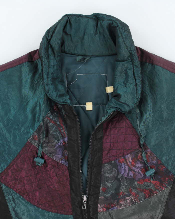 Vintage 80's Multi Patterned Lined Ski Jacket - L
