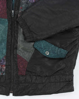 Vintage 80's Multi Patterned Lined Ski Jacket - L