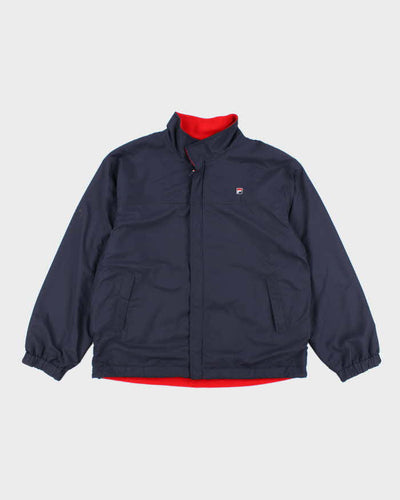 Vintage 90's FILA Thermal Insulated Reversible Windbreaker Jacket - L