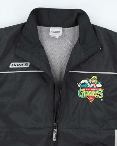 Vintage Bauer Belfast Giants Embroidered Windbreaker Jacket - M