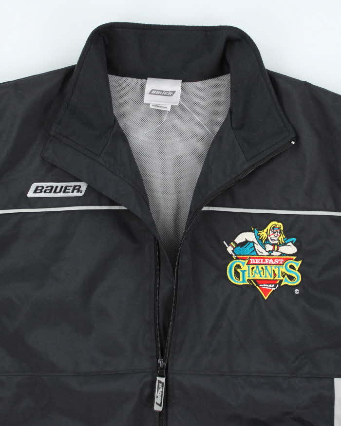 Vintage Bauer Belfast Giants Embroidered Windbreaker Jacket - M