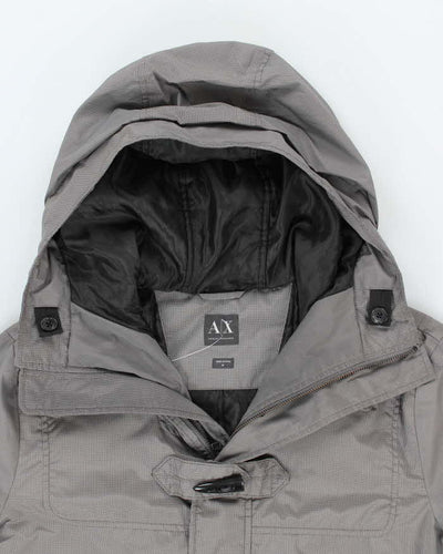 Vintage Y2K Armani Exchange Multi Pocket Hooded Jacket - M
