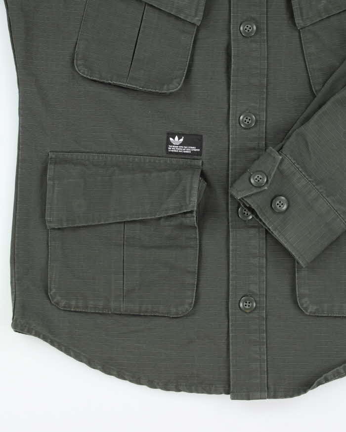 Vintage Adidas Beckham Button Up Jacket - S