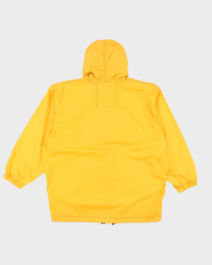 Vintage Y2k 00s K-Way Yellow Hooded Oversized Anorak - M