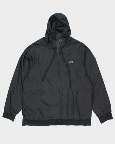 Vintage Y2k 00s Oakley Black Hooded Anorak - XL