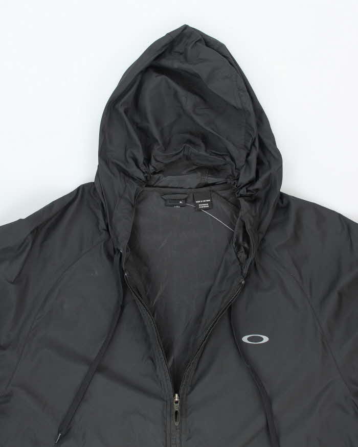 Vintage Y2k 00s Oakley Black Hooded Anorak - XL