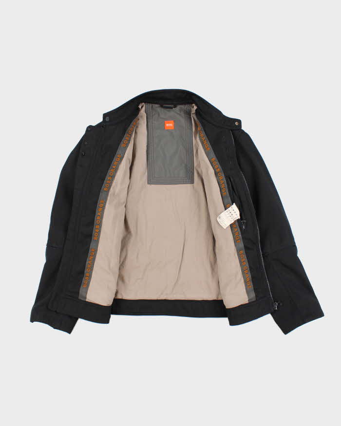 Vintage Y2K Hugo Boss Heavyweight Biker Jacket - L