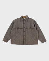 Vintage 80's Woolrich Wool Button Up Flannel Shacket - M