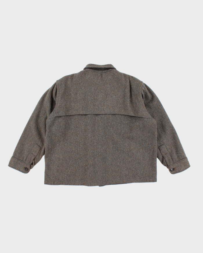 Vintage 80's Woolrich Wool Button Up Flannel Shacket - M