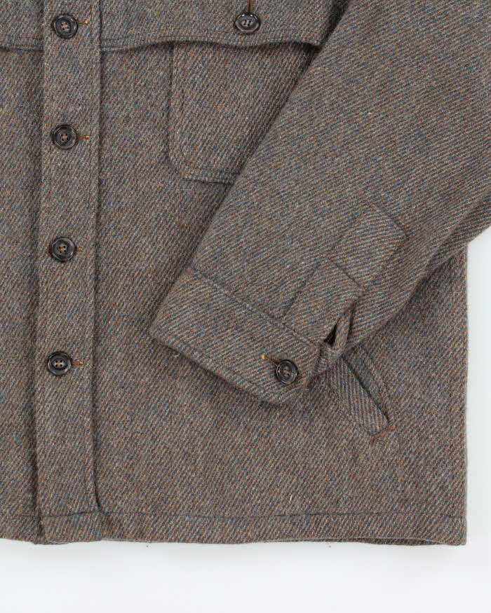 Vintage 80's Woolrich Wool Button Up Flannel Shacket - M
