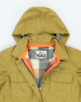 Vintage 90's Woolrich Waterproof Snap Button Long Coach Jacket - M
