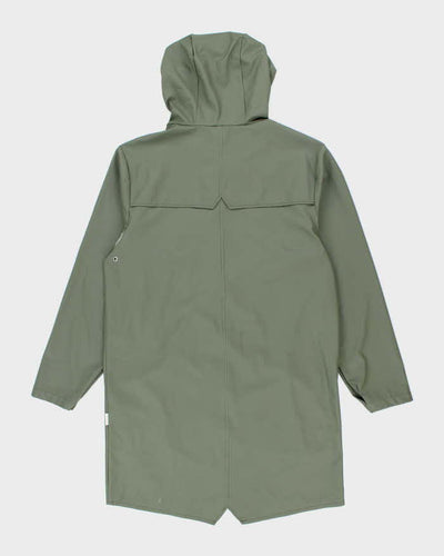 Vintage Rains Green Hooded Waterproof Jacket - XS/S