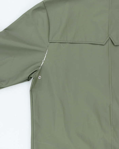 Vintage Rains Green Hooded Waterproof Jacket - XS/S