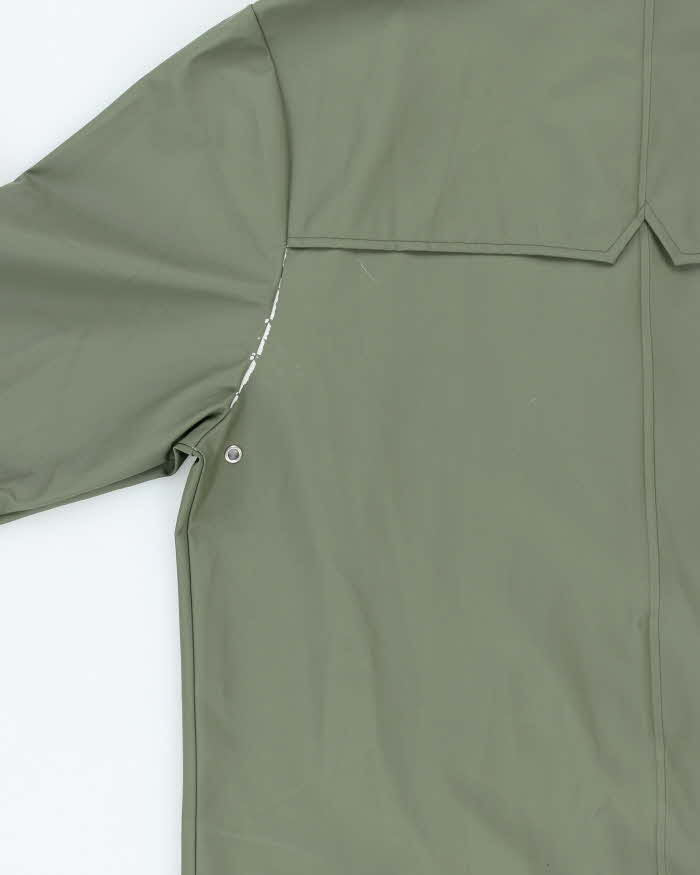Vintage Rains Green Hooded Waterproof Jacket - XS/S