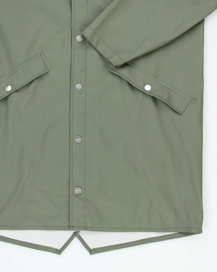 Vintage Rains Green Hooded Waterproof Jacket - XS/S