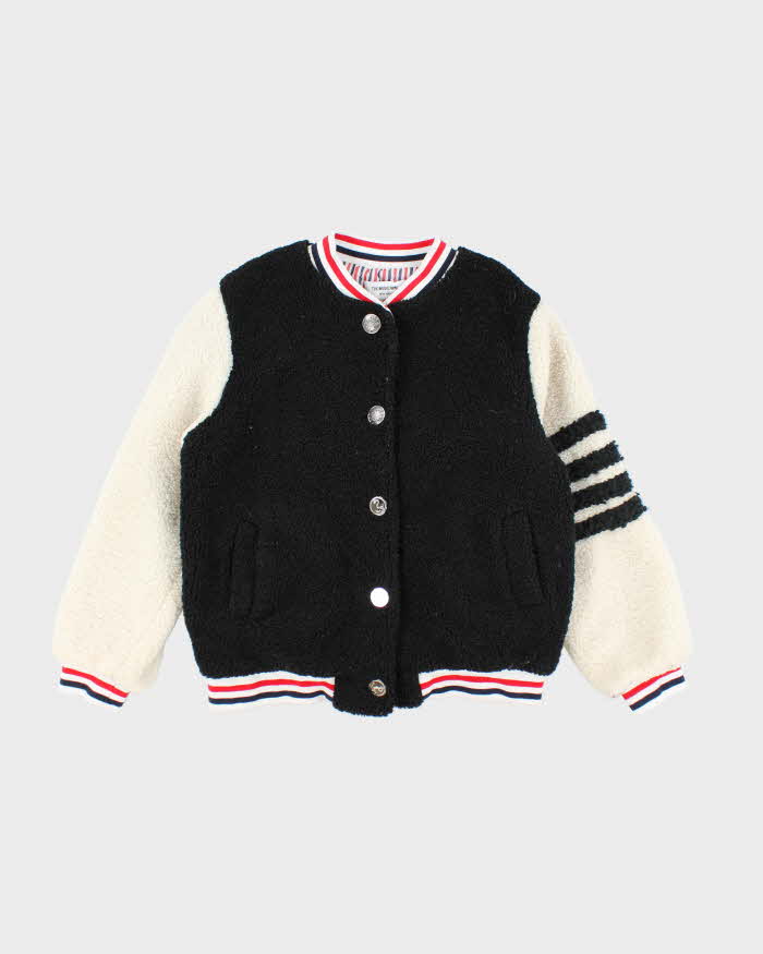 Vintage Thom Browne Insulated Teddy Fleece Snap Button Jacket - M