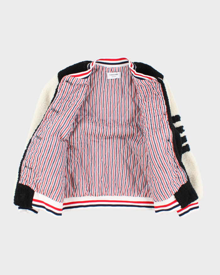 Vintage Thom Browne Insulated Teddy Fleece Snap Button Jacket - M