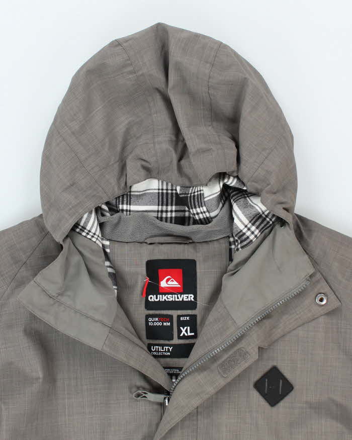 Vintage 2000's Quiksilver Multi Pocket Long Anorak Jacket - XL