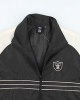 Vintage 2000's Reebok NFL Raiders Embroidered Windbreaker Jacket - L