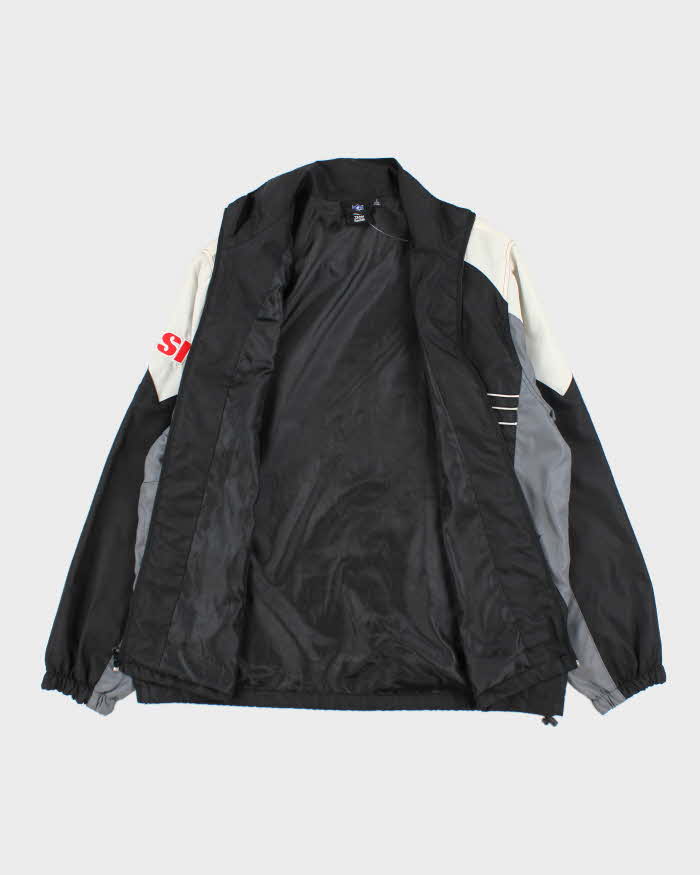 Vintage 2000's Reebok NFL Raiders Embroidered Windbreaker Jacket - L