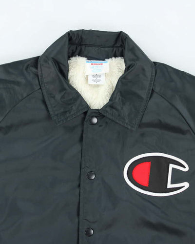 Vintage Champion Big Patch Button Up Insulated Coach Jacket - M