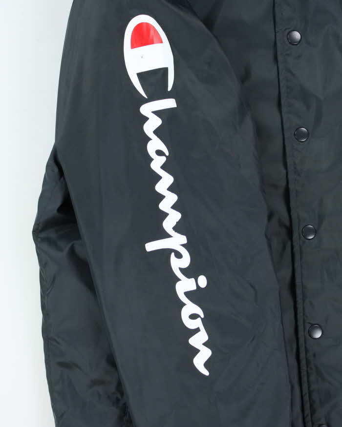 Vintage Champion Big Patch Button Up Insulated Coach Jacket - M