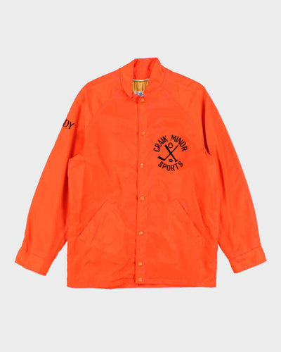 Vintage 90's Embroidered Minor Sports Coach Jacket - XL