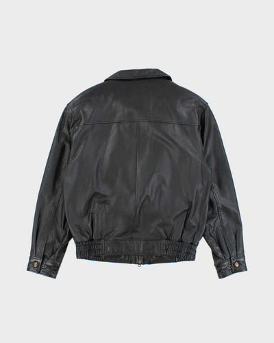 Vintage 90's Danier Heavyweight Leather Zip Up Jacket - S