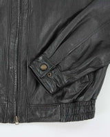 Vintage 90's Danier Heavyweight Leather Zip Up Jacket - S