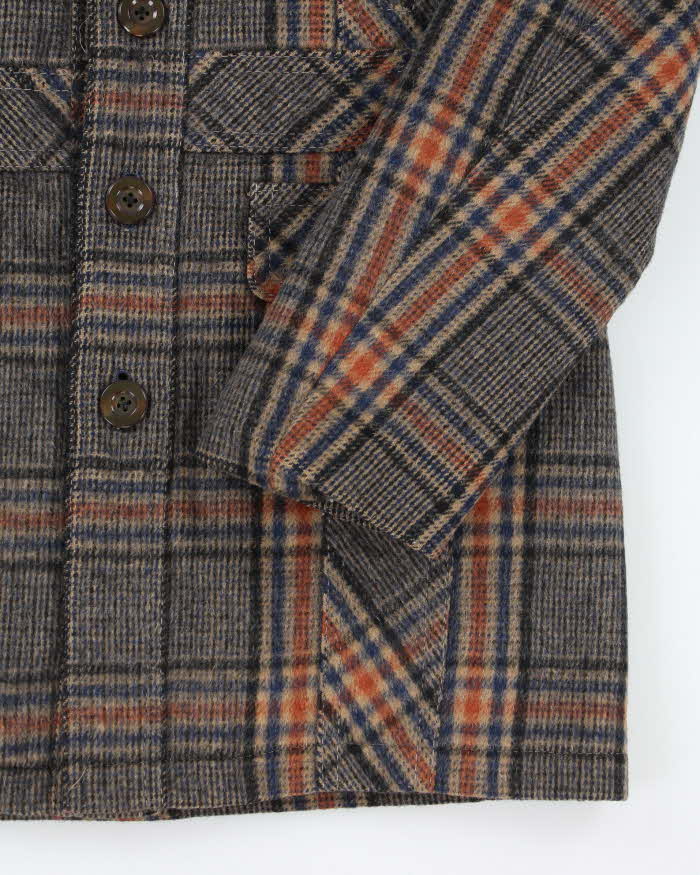 Vintage 70's Big Chief Fleeced Lined Wool Collar Jacket - S