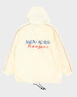 Vintage 90's New York Rangers NHL Lightweight Hooded Rain Jacket - XL