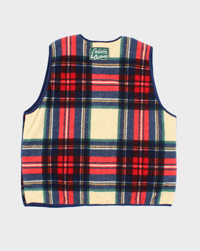 Vintage 90's Roots Quilted Zip Up Gilet - M